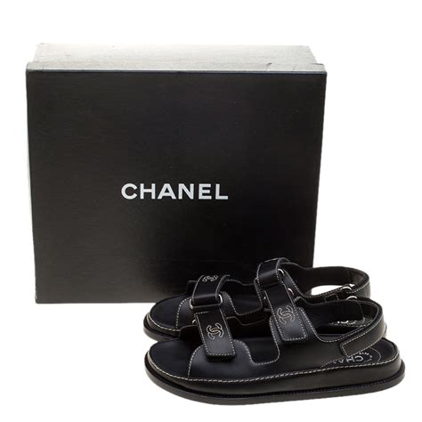 chanel flat sandals|flat chanel sandals women.